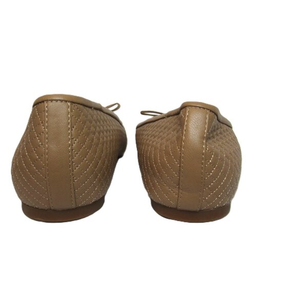 Nordstrom NEW NWOB Size 12 Square Toe Flat Leather Shoes Tan Nude Beige Womens - Picture 13 of 13